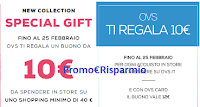 OVS: scarica subito il coupon da 10€ per gli acquisti in store e poi ti regala un buono da 10€ da spendere online Logo OVS: scarica subito il coupon da 10€ per gli acquisti in store e poi ti regala un buono da 10€ da spendere online