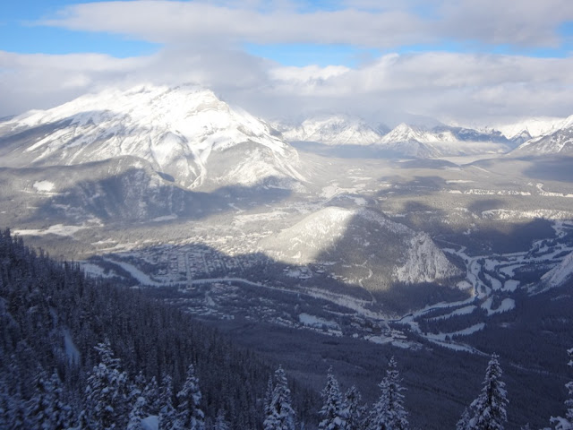 sulphur mountain summit view
