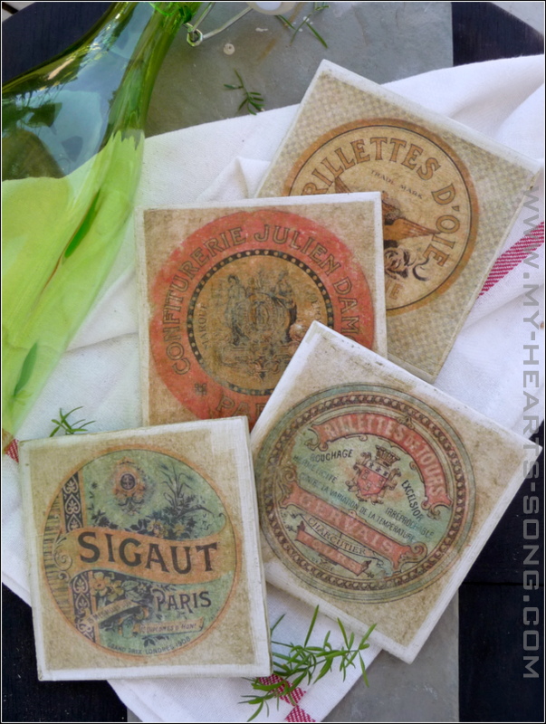 Ceramic TIle Coasters DIY