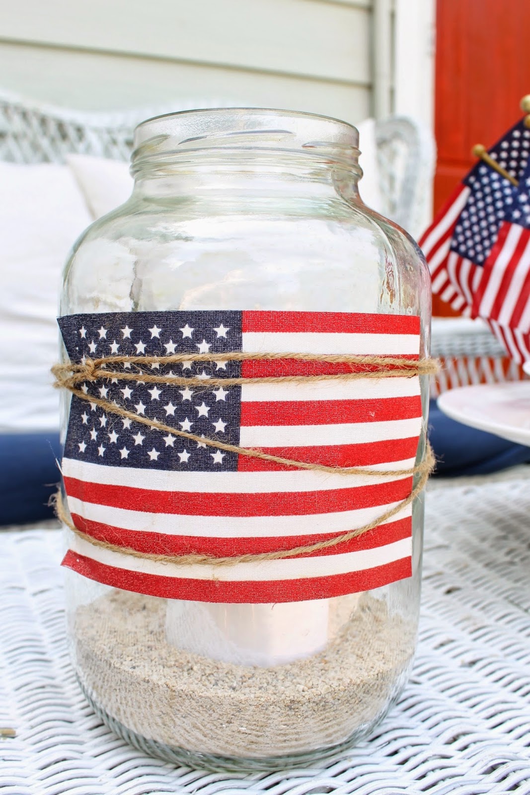 4th of July Candle Jar
