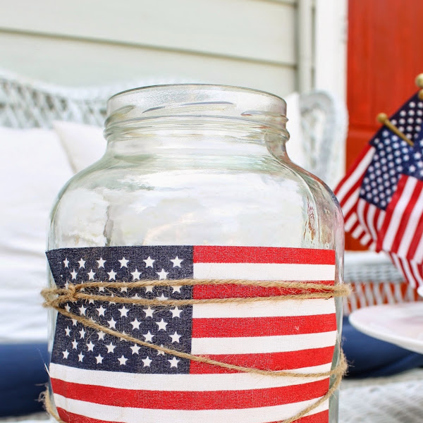 4th of July Candle Jar