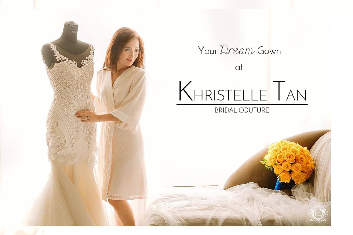 Khristelle tan bridal couture Clearance