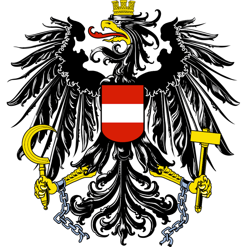 Logo Gambar Lambang Simbol Negara Austria PNG JPG ukuran 800 px