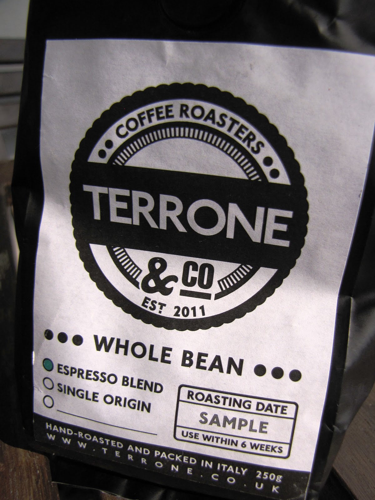 Damn Fine Joe Coffee reviews and Cafe culture Terrone espresso blend