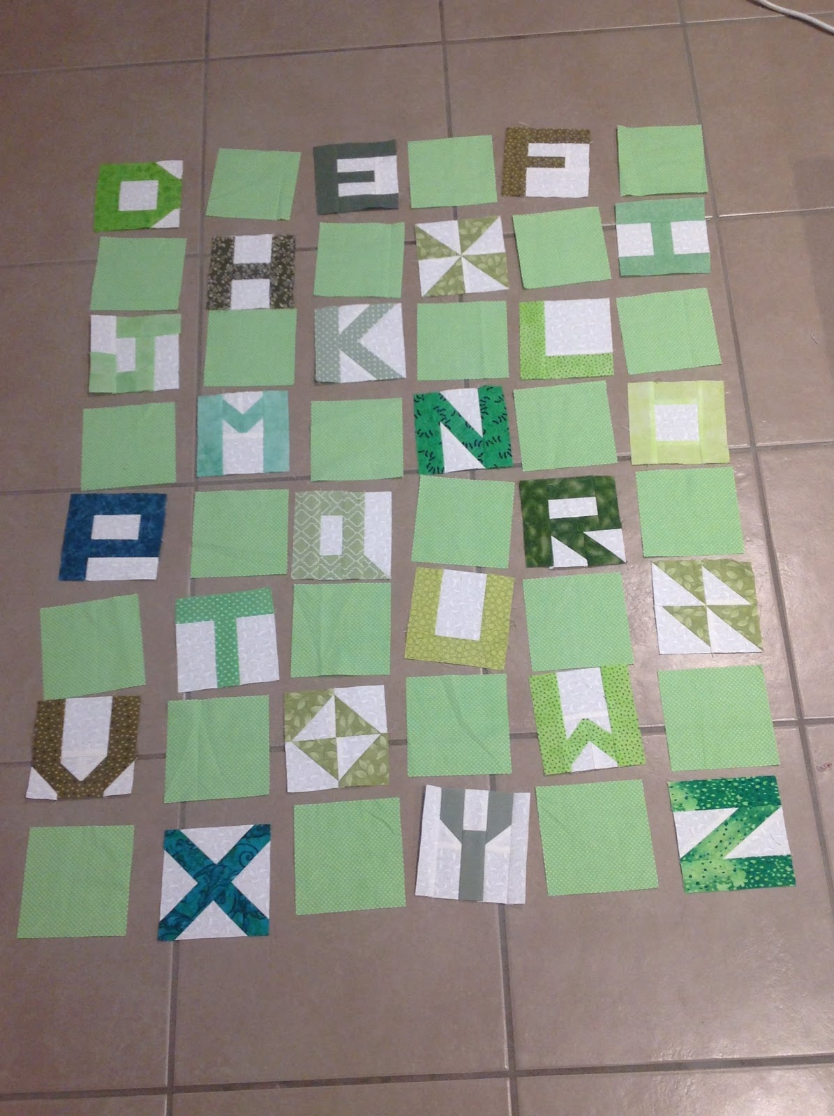 ButterZ ABC Little Letters Quilt..