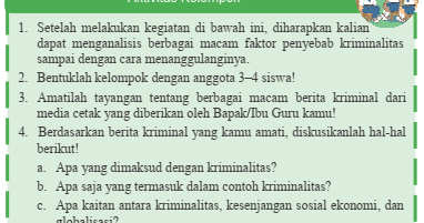 Mengerjakan Pr Kriminalitas