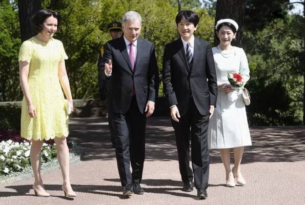 President of the Republic of Finland Sauli Niinistö and Jenni Haukio welcomed the Crown Prince and Crown Princess