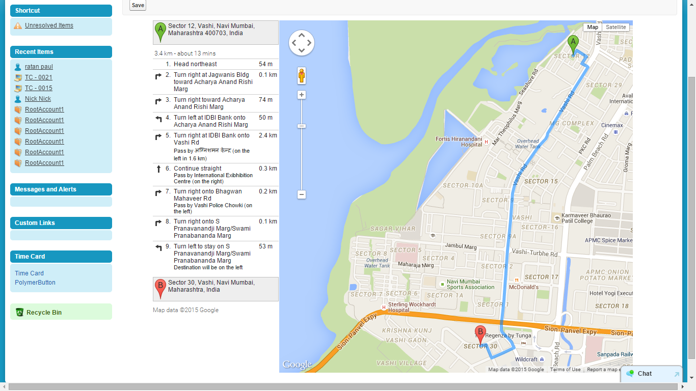 Salesforce Development Google Map With Direction Visualforce Component Salesforce Development Google Map With Direction Visualforce Component