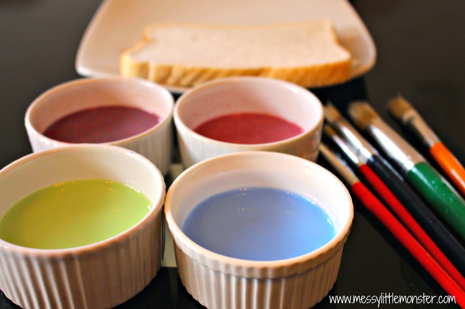 Painted Firework Toast Messy Little Monster