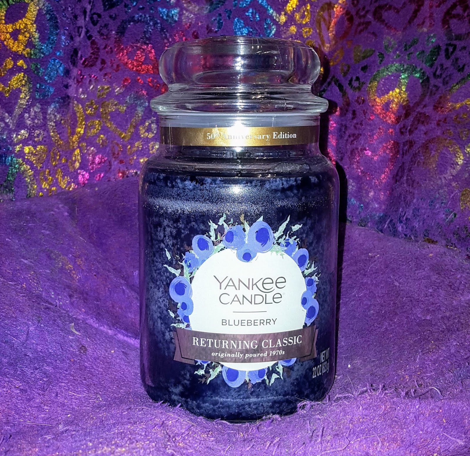 Smell This Yankee Candle 50th Anniversary Returning Classic Blueberry
