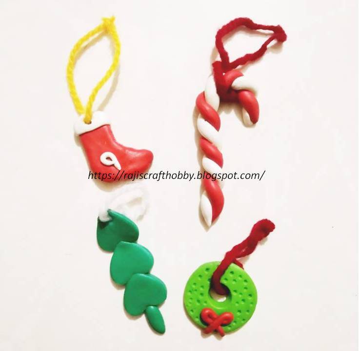 Raji's Craft Hobby: DIY Clay Christmas Ornaments
