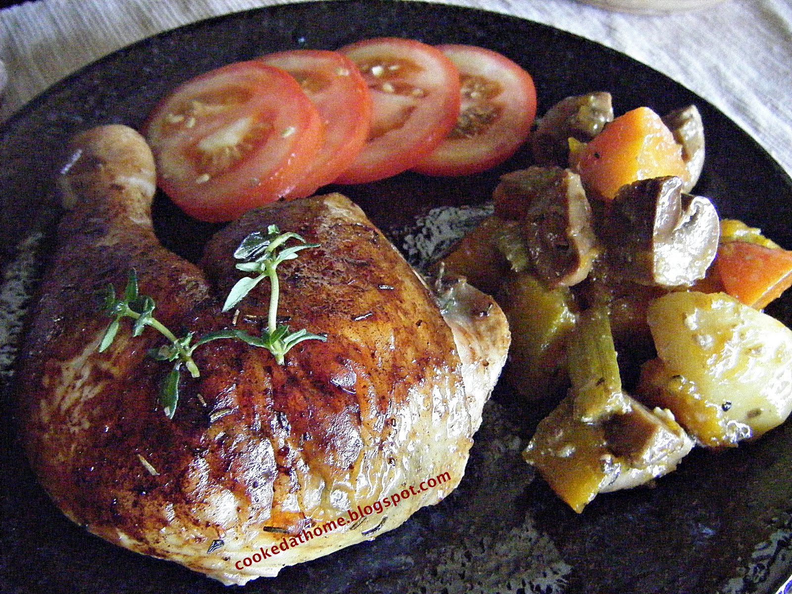 Cooking @ Home: Roasted Chicken Thigh