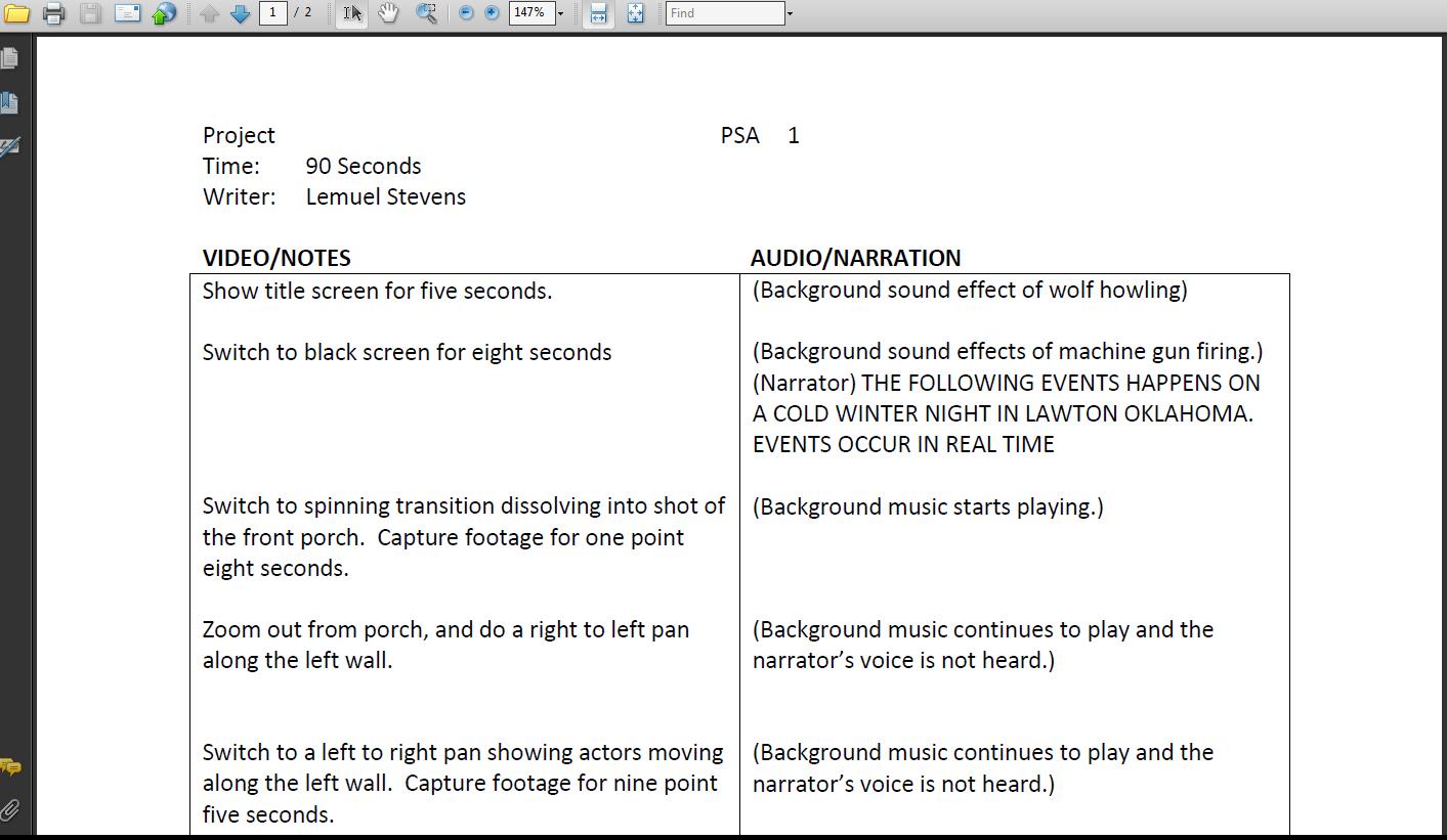 EMC 3060, Digital Media Writing: Examples & Handouts