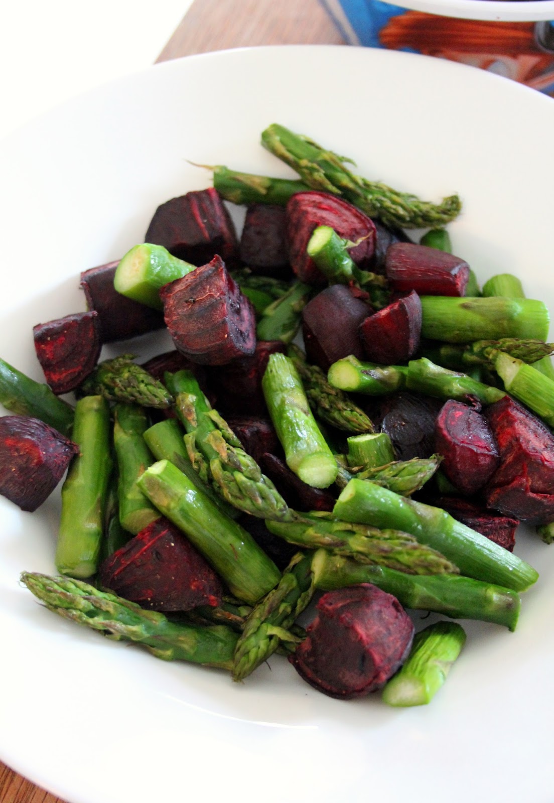 Jo and Sue Asparagus and Beet Salad with Feta and Pumpkin Seeds