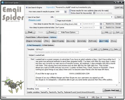 gsa email spider 7.10 serial