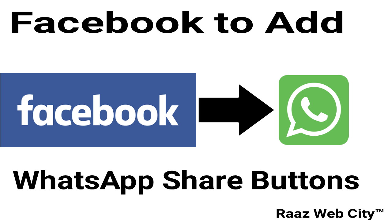 Facebook to allow WhatsApp Share Buttons Raaz  City