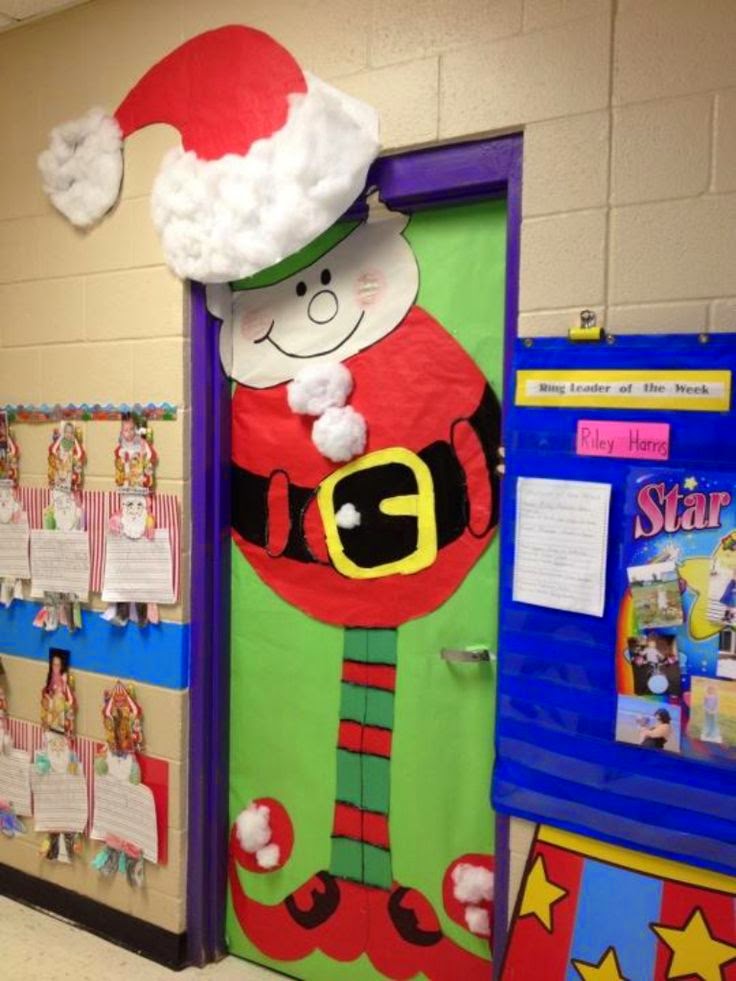 Professora Juce: Decoração de Natal para porta da sala de aula