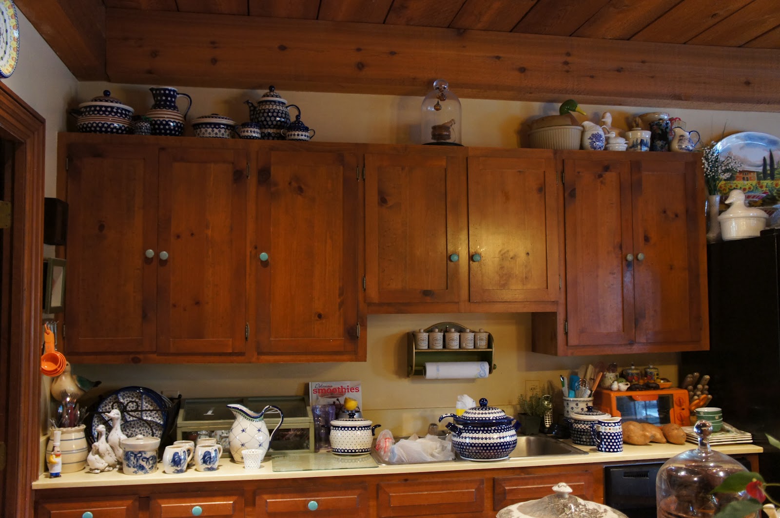 Christine's Home and Travel Adventures Polish Pottery on Top of