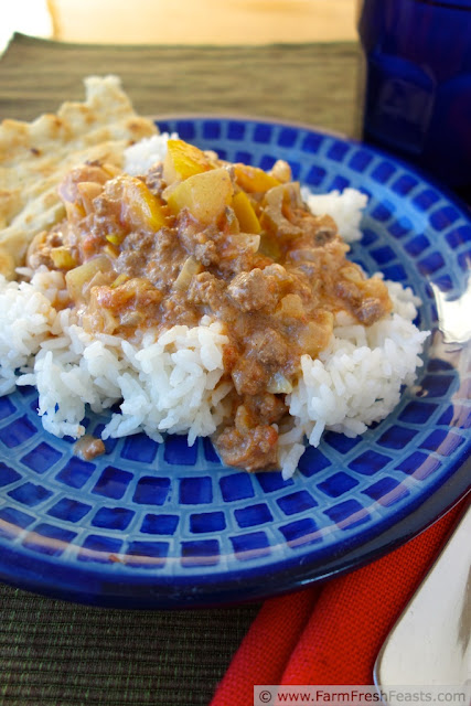 Slow Cooker Squash and Beef Masala