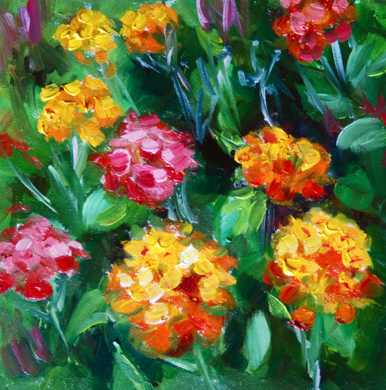 Kristen Reitz Green Impressionist Flower Paintings Galore kristen-reitz-green-impressionist-flower-paintings-galore