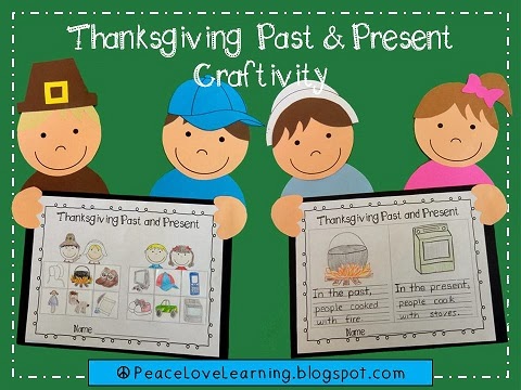 Adorable Thanksgiving Past & Present Craftivity