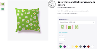 light green flower pillowcase