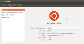 Detalles Ubuntu 15.04