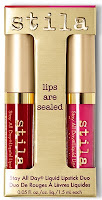 STILA Lips Are Sealed - Stay All Day Liquid Lipstick Duo BESO BELLA swatch