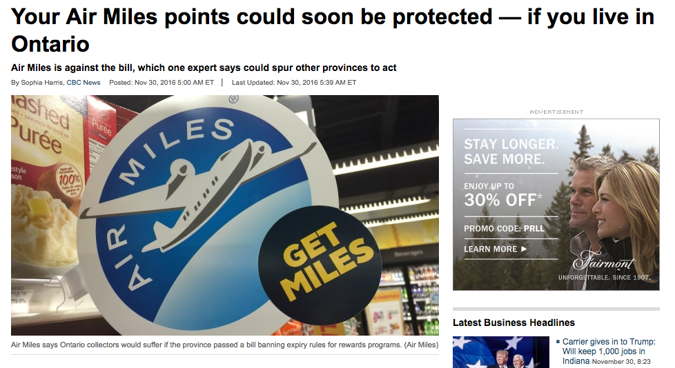 rewards canada in reality only a few programs will be affected by do frequent flyer points expire