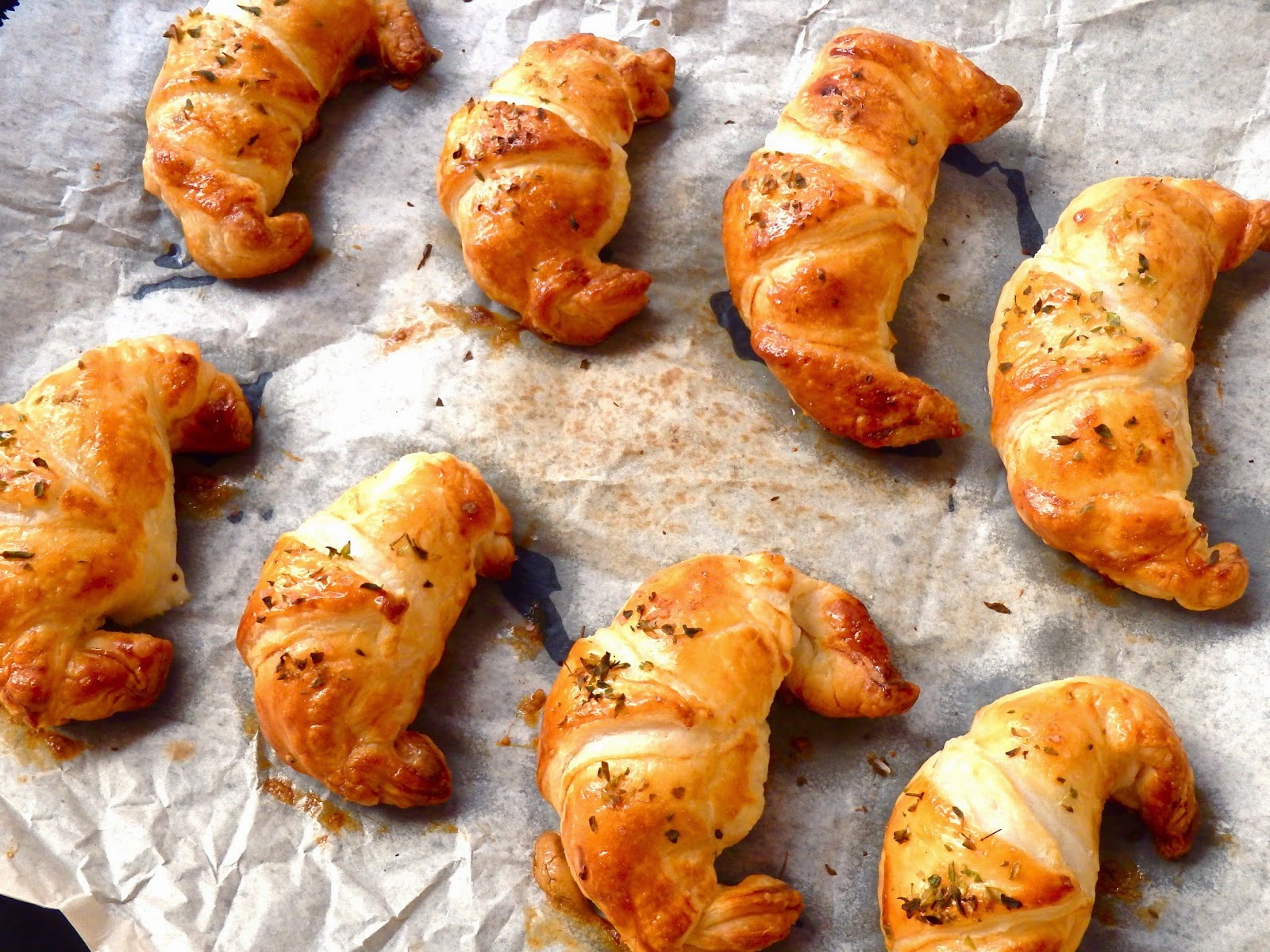 Les receptes que m'agraden Mini croissants de pollo Alfredo
