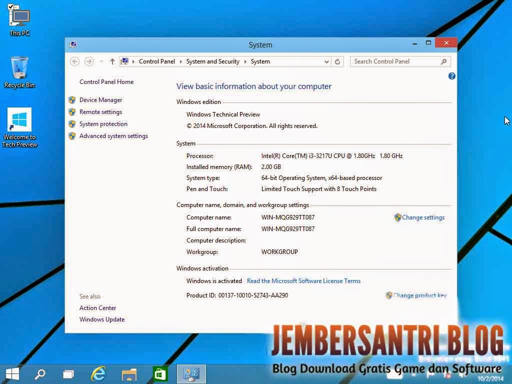 Windows 10 Technical Preview x86/x64 (32Bit & 64Bit)