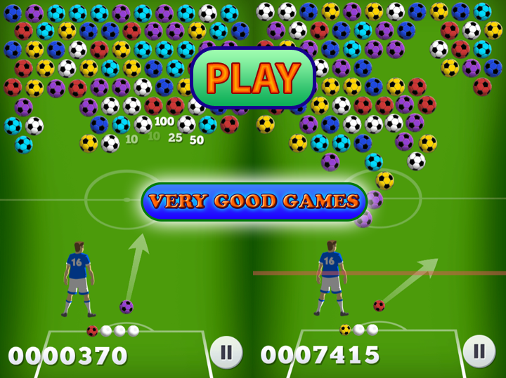 Soccer Bubbles free puzzle game