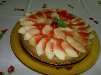 Torta de Maçã com biscoito maizena