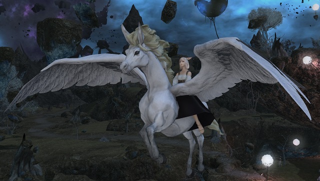 「FF14」マウント:ペガサスホイッスル