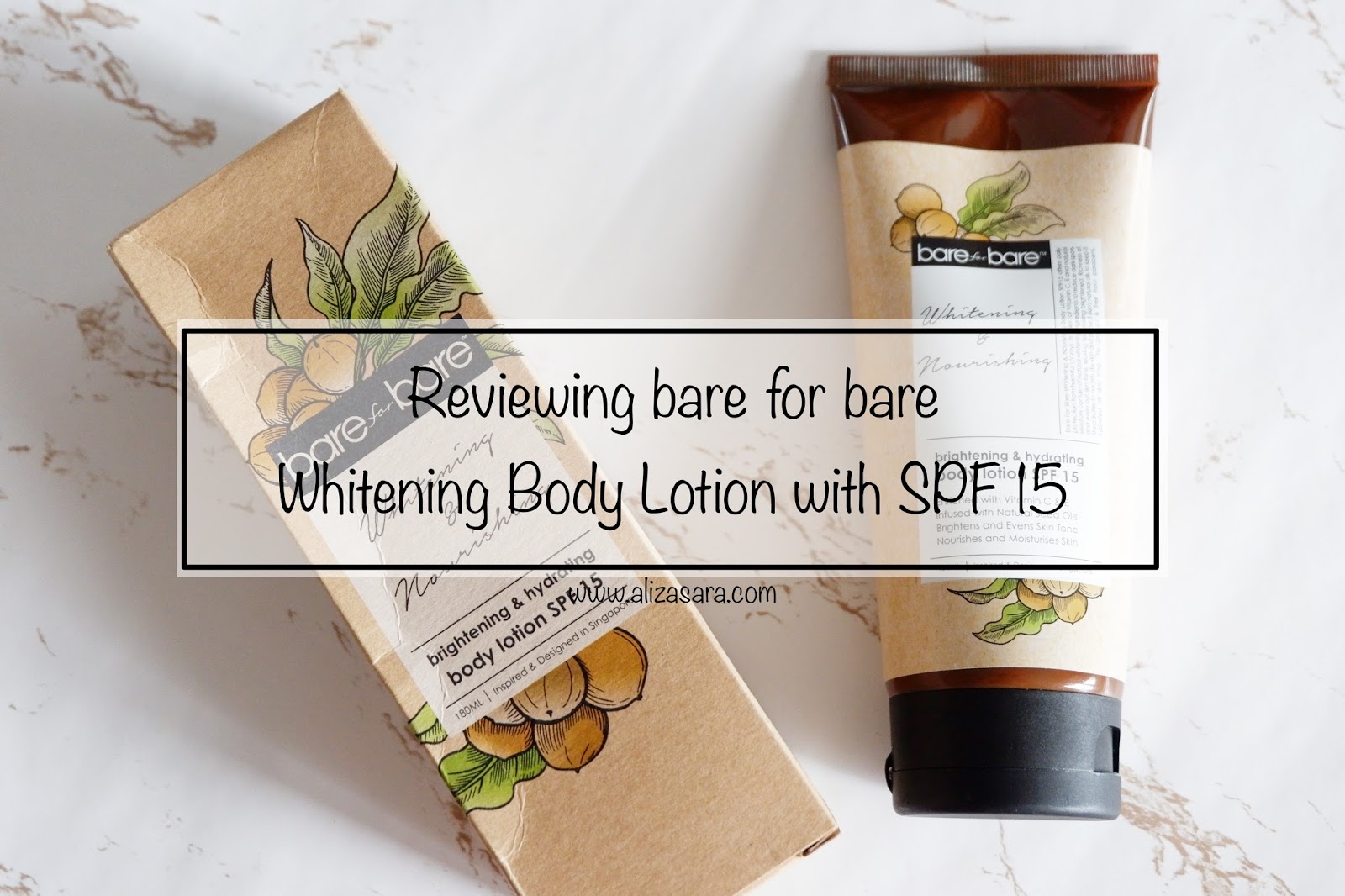 Sara Wanderlust [REVIEW] Whitening Body Lotion bare for bare