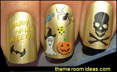 NAIL ART WATER DECALS TRANSFERS STICKERS HALLOWEEN GHOST PUMPKIN SPIDER BAT NAIL ART WATER DECALS TRANSFERS STICKERS HALLOWEEN GHOST PUMPKIN SPIDER BAT