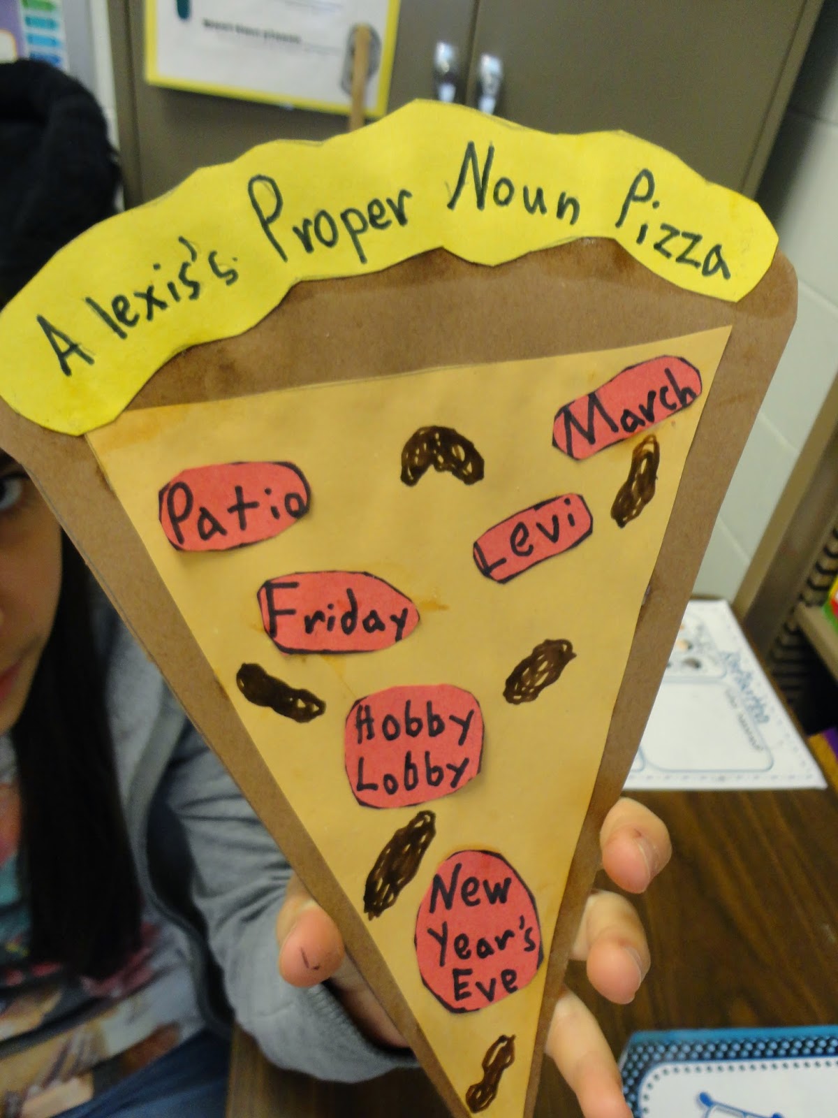 Mrs. Callaghan's Classroom Proper Noun Pizza Activity