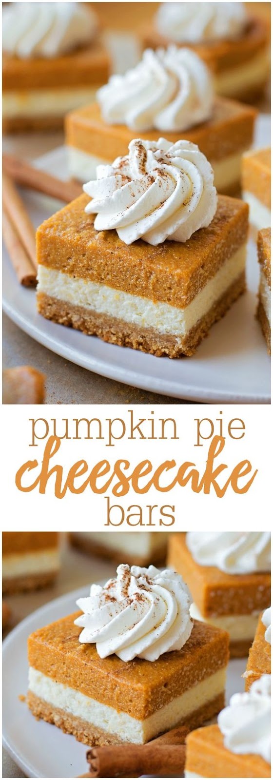 Pumpkin Pie Cheesecake Bars