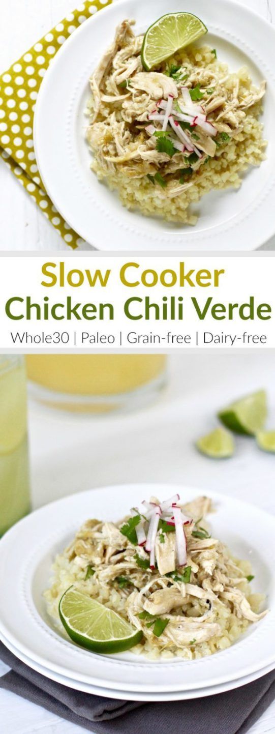 Slow Cooker Chicken Chile Verde