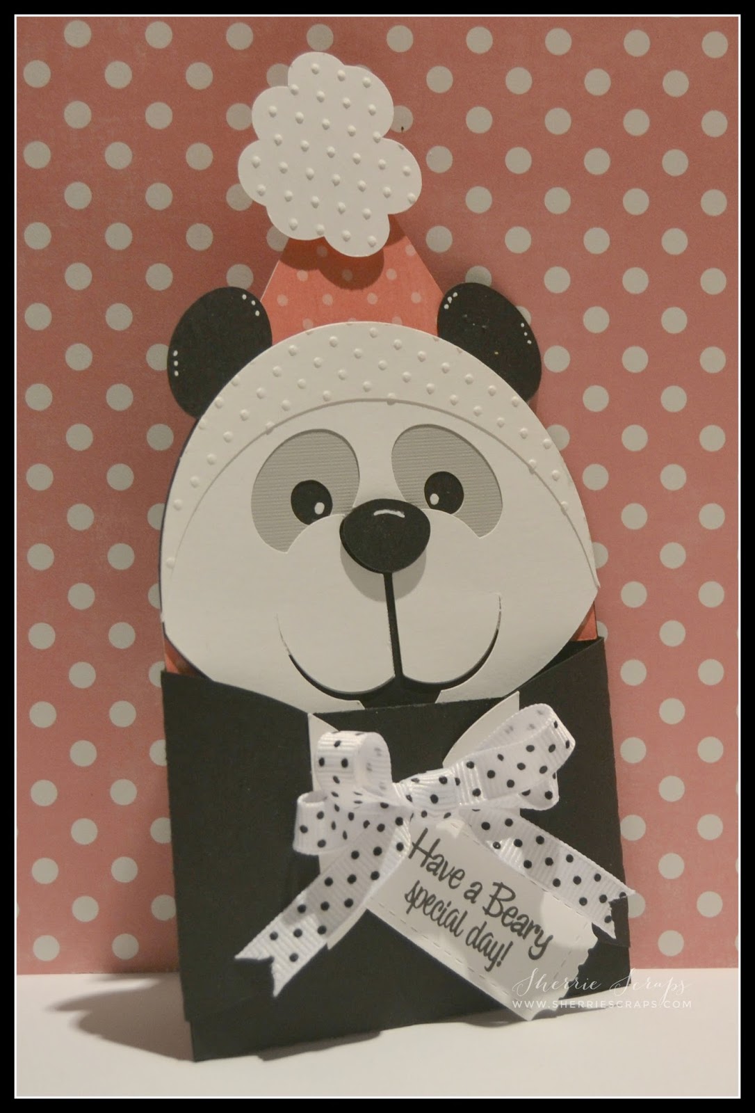 PK 3 BEAR DAUGHTER EMBELLISHMENT TOPPERS FOR CARDS 