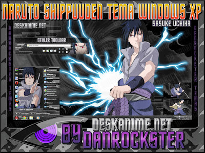Sasuke Uchiha v2 Tema Windows XP | Desk Anime