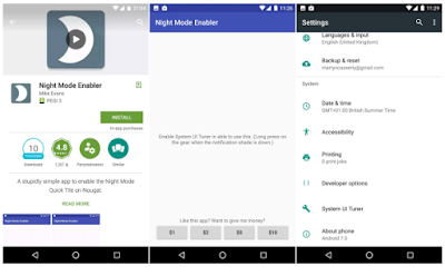 Cara Mengaktifkan Mode Malam Di Android 7.0 Nougat
