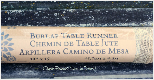 roll burlap table runner