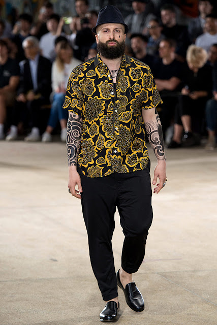 Yunya Watanabe Primavera Verano 2017 estampado tropical, blogger, fashion menswear, tendencia masculina, look inspiración, yunya watanabe