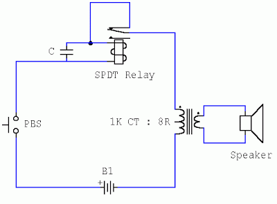 Simple Novel Buzzer Circuit Diagram