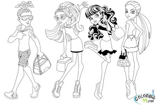 monster high scaris coloring pages