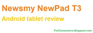 Newsmy NewPad T3 Android tablet review