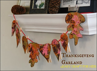 Thanksgiving Crafts for Kids: Easy Garland Craft