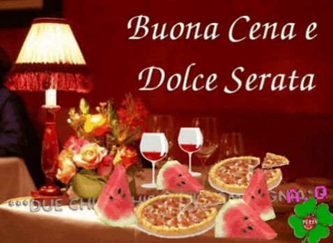 Digitando : Buona cena lieta serata