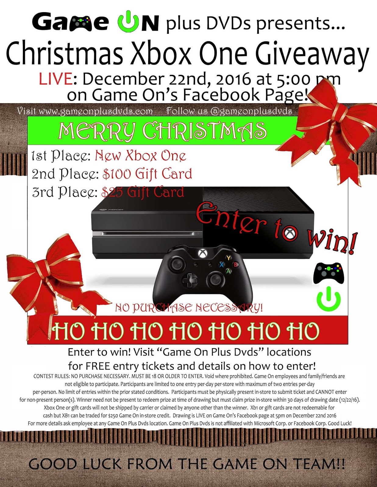 Gameonplusdvds.com - New and Used video games, Flint, Davison, Cash, Trade, Xbox One, PS4, Nintendo